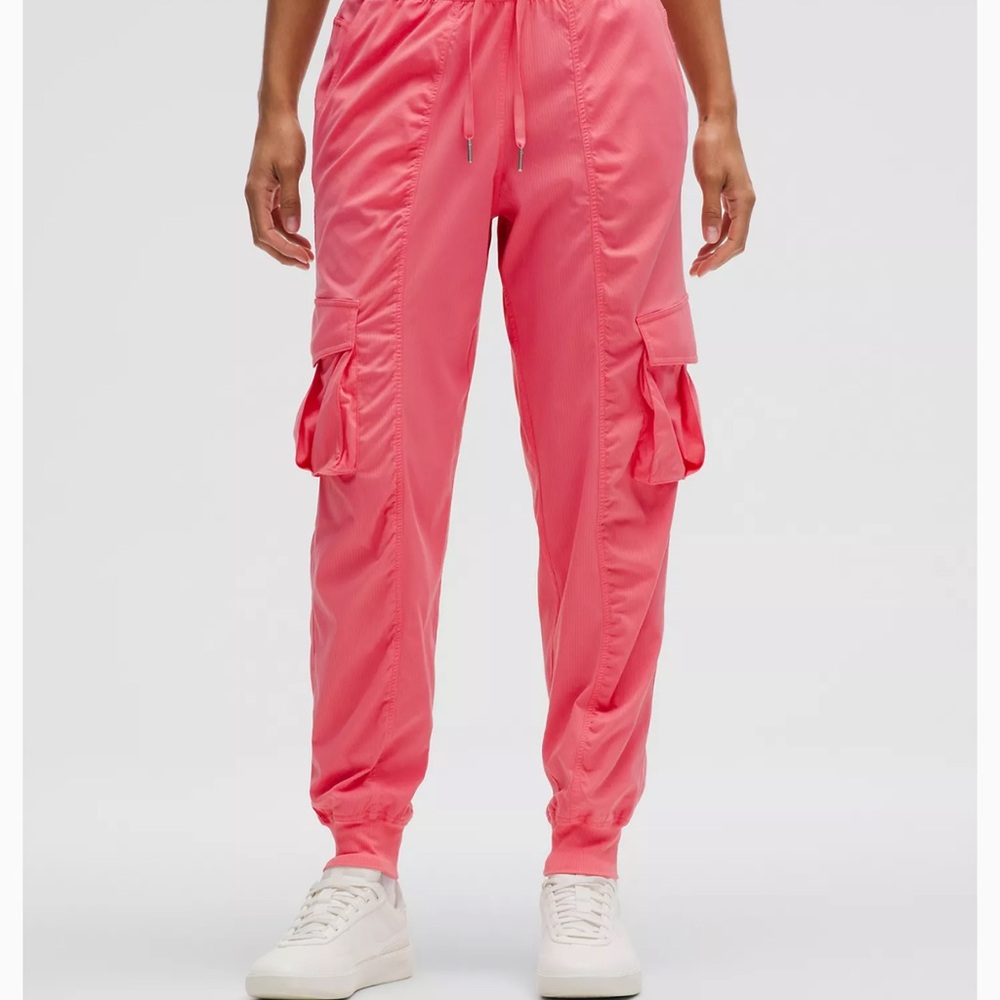 Lululemon Athletica Bright Pink Cargo Joggers